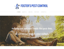 Tablet Screenshot of fosterspestcontrol.com